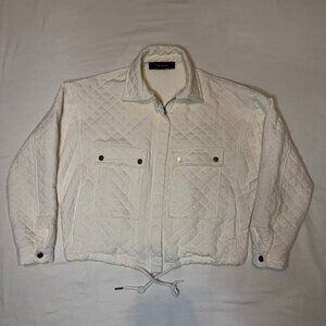 Zara  Oversized Quilted Bomber Jacket Size XS